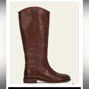 Frye Melissa Button Boots, size 7.5. Color cognac